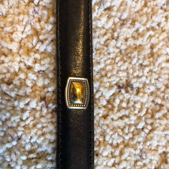 Skinny Brighton Black studded belt Medium - Picture 3 of 6